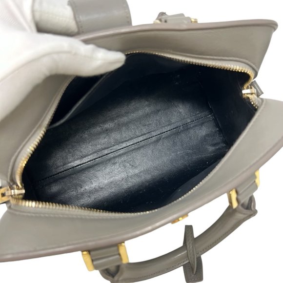 Saint Laurent Small Monogram Cabas Tote Grey - Picture 11 of 13